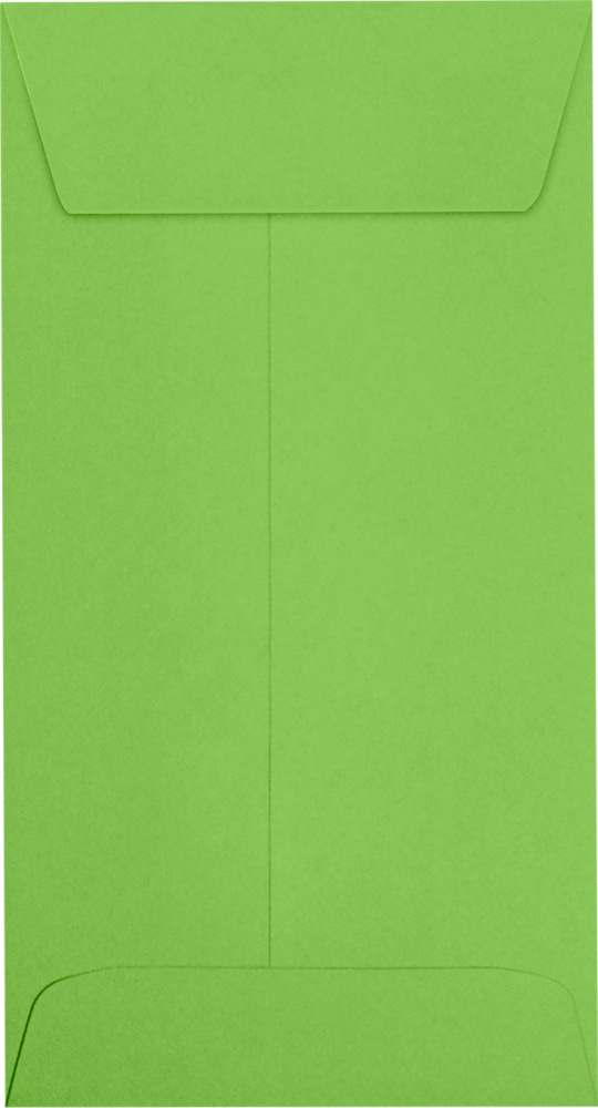 Lime Green 32lb #7 Coin Envelopes (3 1/2 x 6 1/2) with Peel & Seal