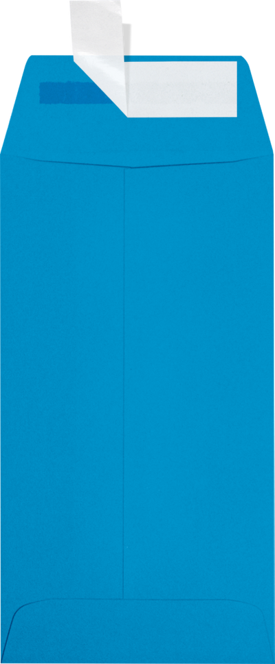 Pool Blue 32lb #7 Coin Envelopes (3 1/2 x 6 1/2) with Peel & Seal