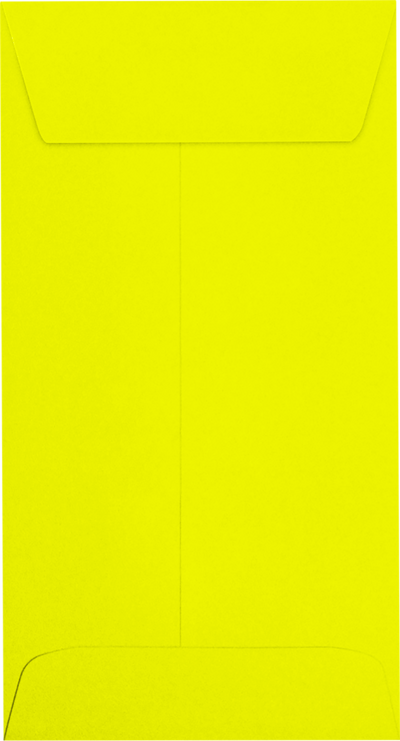 Citrus Yellow 32lb #7 Coin Envelopes (3 1/2 x 6 1/2) with Peel & Seal