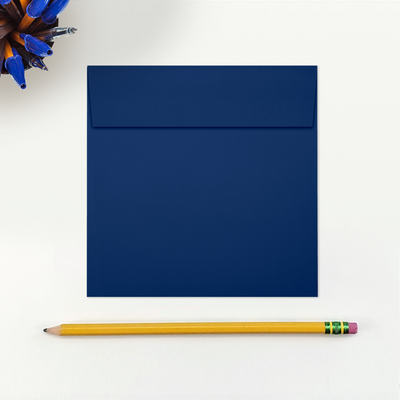 Navy Blue 32lb 5 x 5 Square Envelopes with Peel & Seal