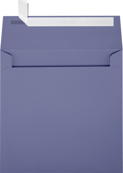Wisteria Purple 32lb 5 x 5 Square Envelopes with Peel & Seal