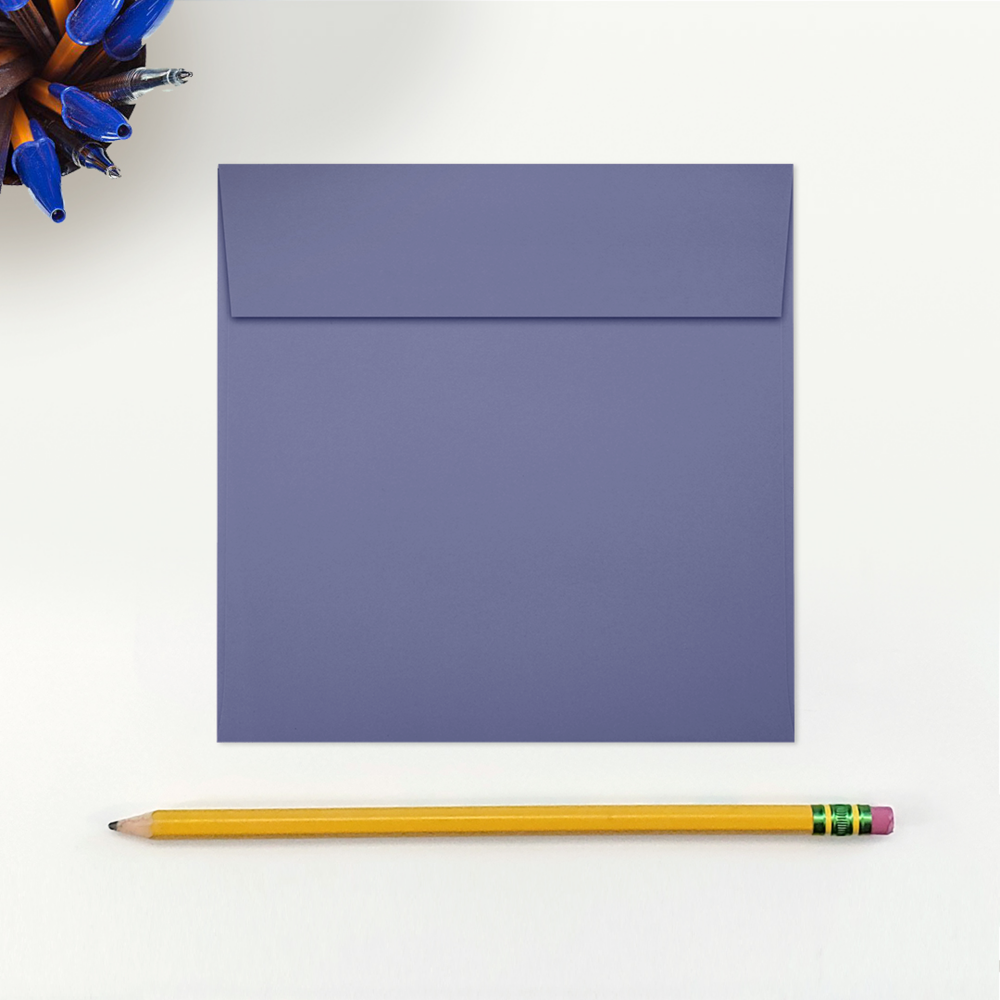 Wisteria Purple 32lb 5 x 5 Square Envelopes with Peel & Seal