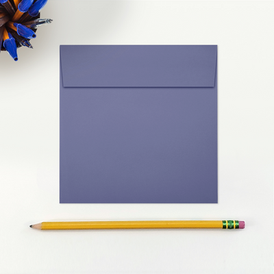 Wisteria Purple 32lb 5 x 5 Square Envelopes with Peel & Seal