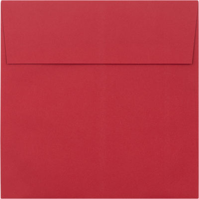 Red 32lb 5 1/4 x 5 1/4 Square Envelopes with Peel & Seal