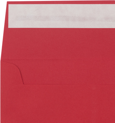 Red 32lb 5 1/4 x 5 1/4 Square Envelopes with Peel & Seal