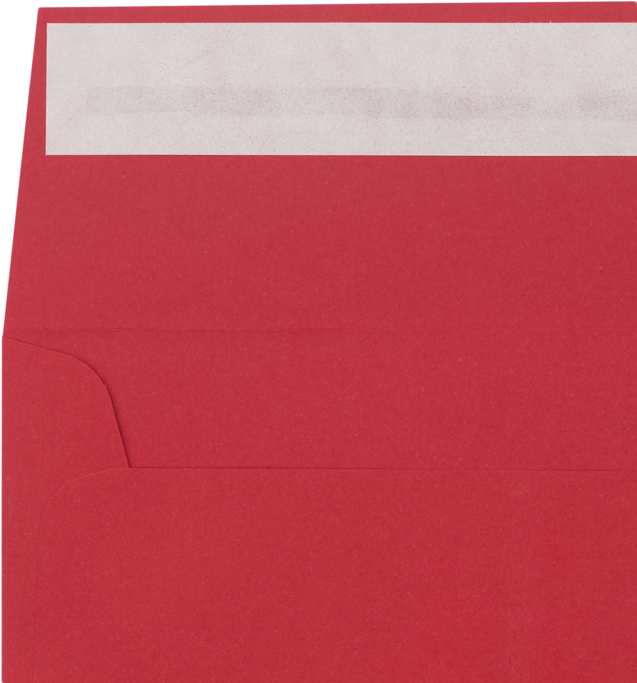 Red 32lb 5 1/4 x 5 1/4 Square Envelopes with Peel & Seal