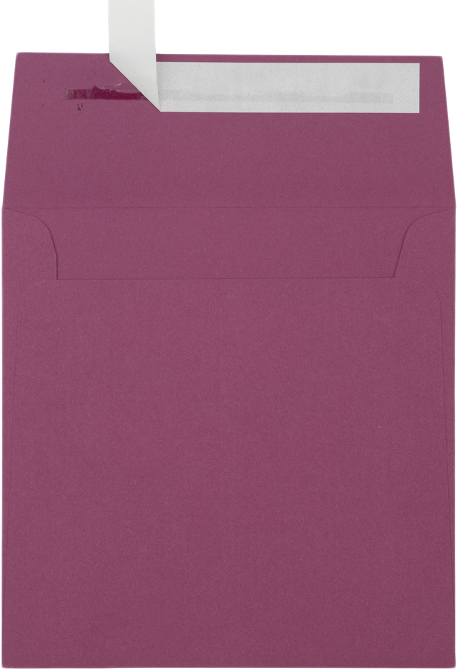 Vintage Plum Purple 32lb 5 1/2 x 5 1/2 Square Envelopes with Peel & Seal