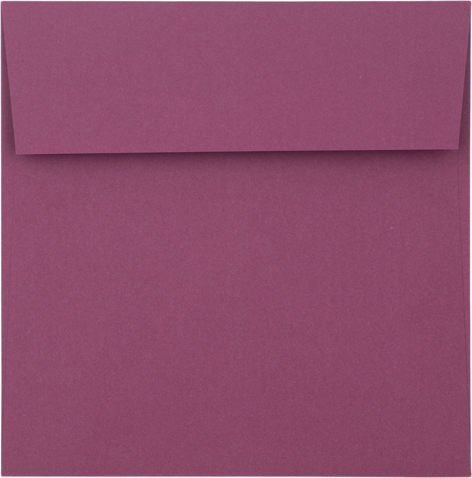 Vintage Plum Purple 32lb 5 1/2 x 5 1/2 Square Envelopes with Peel & Seal