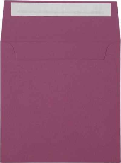 Vintage Plum Purple 32lb 5 1/2 x 5 1/2 Square Envelopes with Peel & Seal