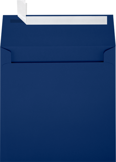 Navy Blue 32lb 5 3/4 x 5 3/4 Square Envelopes with Peel & Seal