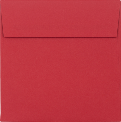 Red 32lb 5 3/4 x 5 3/4 Square Envelopes with Peel & Seal