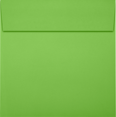 Lime Green 32lb 6 x 6 Square Envelopes with Peel & Seal