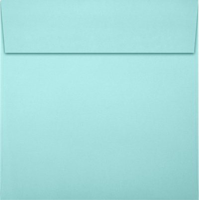 Seafoam Aqua Blue 32lb 6 1/2 x 6 1/2 Square Envelopes with Peel & Seal