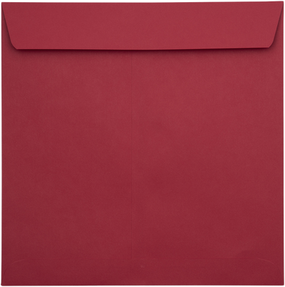 Red 32lb 8 x 8 Square Envelopes with Peel & Seal