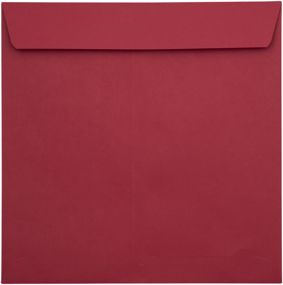 Red 32lb 8 x 8 Square Envelopes with Peel & Seal