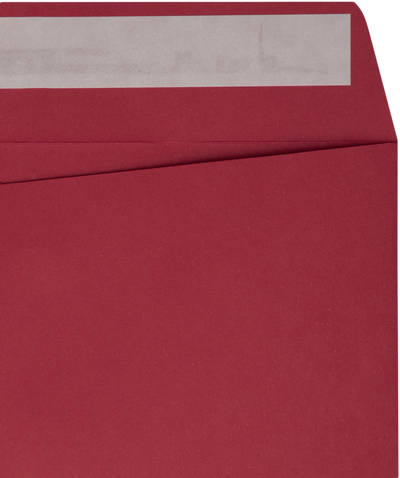 Red 32lb 8 x 8 Square Envelopes with Peel & Seal