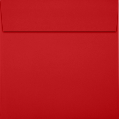 Red 32lb 8 1/2 x 8 1/2 Square Envelopes with Peel & Seal
