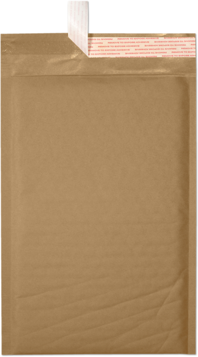 Brown Kraft 80lb 6 x 10 Bubble Mailer with Peel & Seal