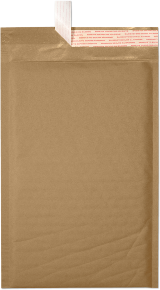 Brown Kraft 80lb 6 x 10 Bubble Mailer with Peel & Seal
