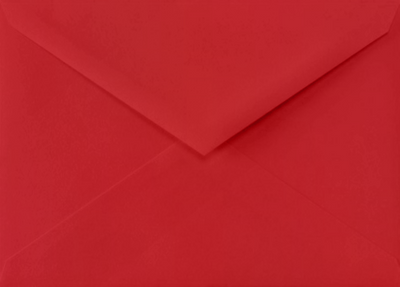 Red 32lb Lee BAR V Flap Envelopes (5 1/4 x 7 1/4)