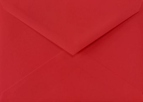 Red 32lb Lee BAR V Flap Envelopes (5 1/4 x 7 1/4)