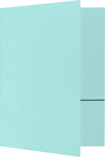 Seafoam Aqua Blue 9 x 12 Matte Folders