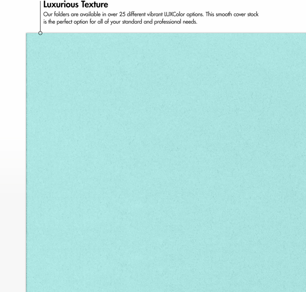 Seafoam Aqua Blue 9 x 12 Matte Folders