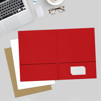 Ruby Red 9 x 12 Matte Folders
