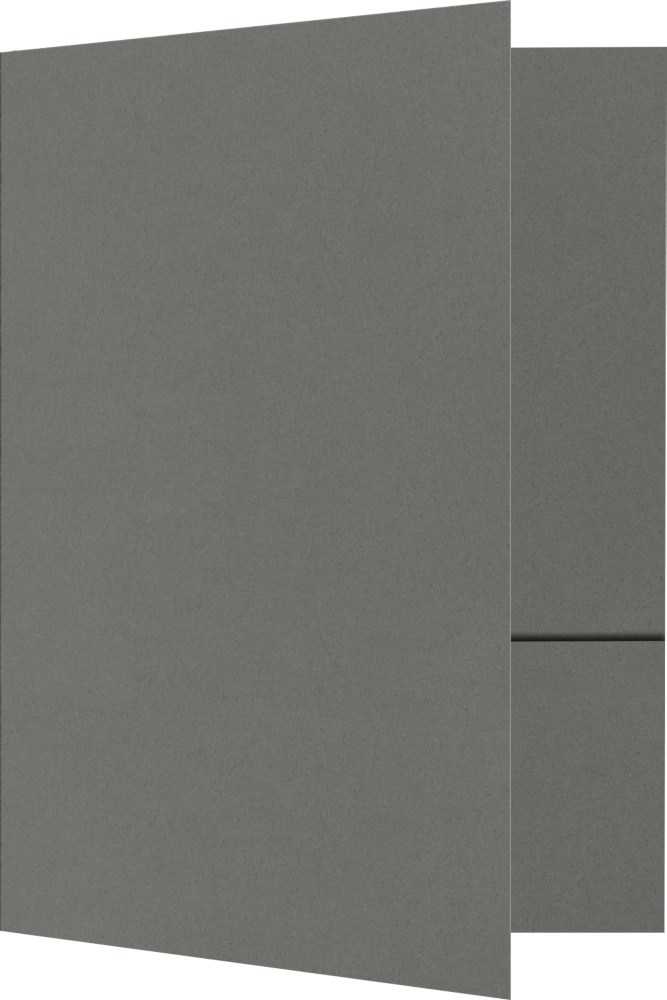 Dark Smoke Gray 9 x 12 Folders