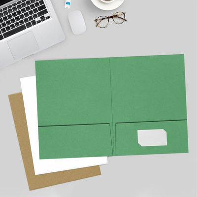 Holiday Green 9 x 12 Matte Folders