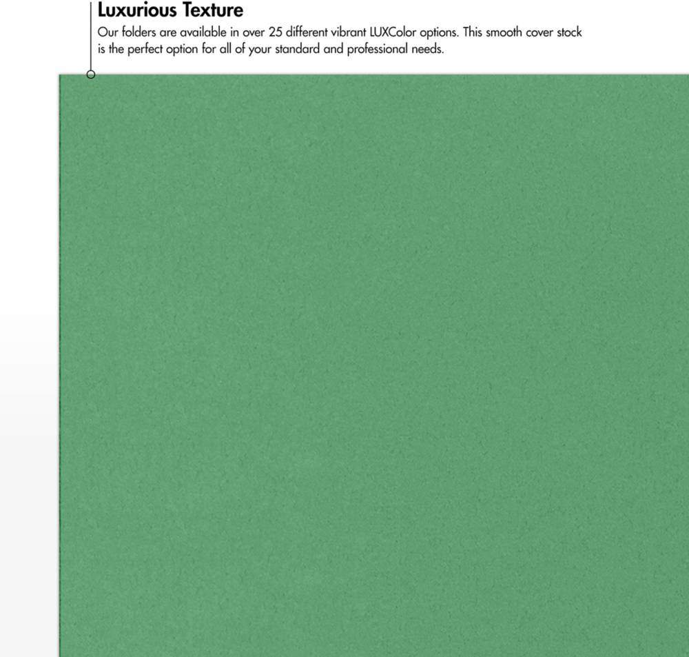 Holiday Green 9 x 12 Matte Folders