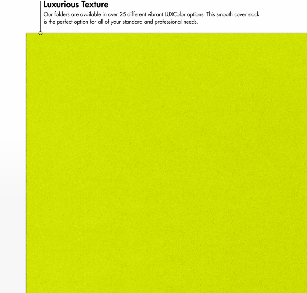 Wasabi Lime Green 9 x 12 Matte Folders