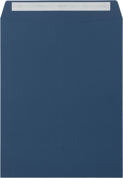 Navy Blue 32lb 10 x 13 Open End Envelopes with Peel & Seal