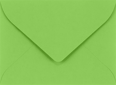 Lime Green 32lb #17 Mini Envelopes (2 11/16 x 3 11/16)