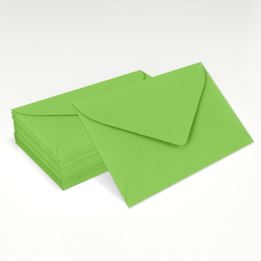 Lime Green 32lb #17 Mini Envelopes (2 11/16 x 3 11/16)