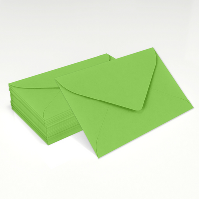 Lime Green 32lb #17 Mini Envelopes (2 11/16 x 3 11/16)
