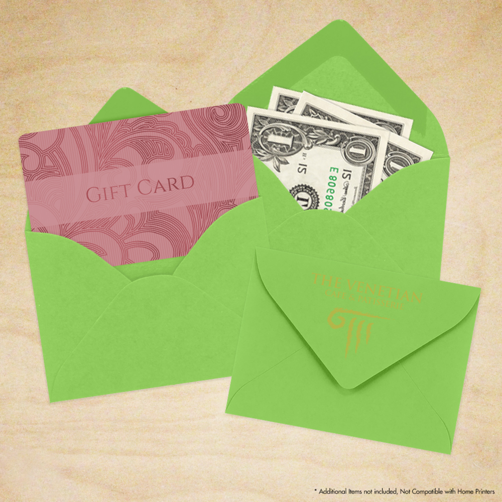 Lime Green 32lb #17 Mini Envelopes (2 11/16 x 3 11/16)
