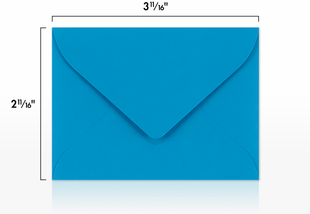 Pool Blue 32lb #17 Mini Envelopes (2 11/16 x 3 11/16)