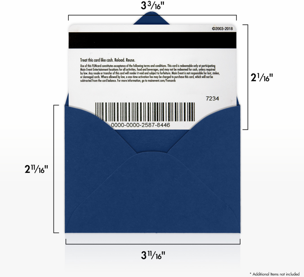 Navy Blue 32lb #17 Mini Envelopes (2 11/16 x 3 11/16)