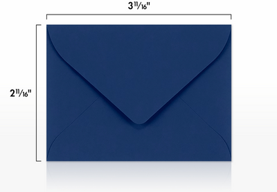 Navy Blue 32lb #17 Mini Envelopes (2 11/16 x 3 11/16)