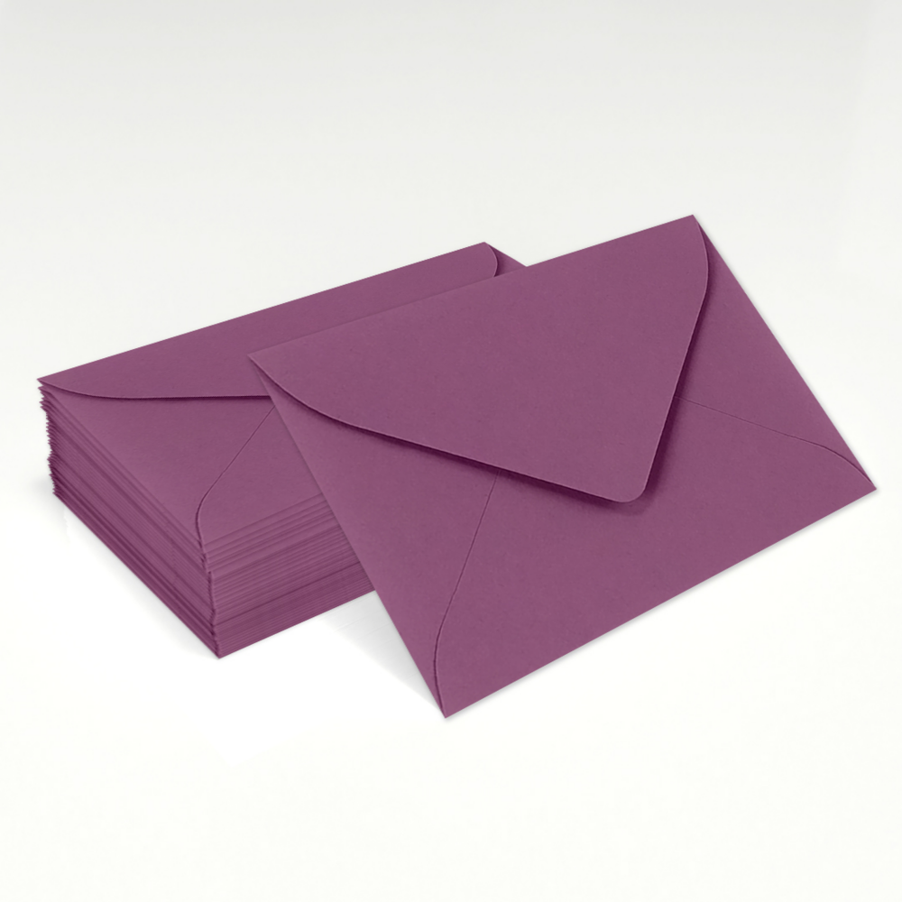 Vintage Plum Purple 32lb #17 Mini Envelopes (2 11/16 x 3 11/16)