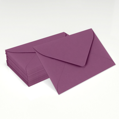 Vintage Plum Purple 32lb #17 Mini Envelopes (2 11/16 x 3 11/16)