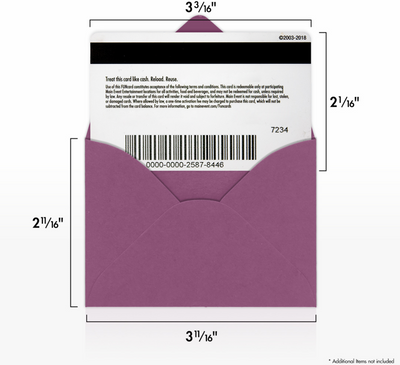 Vintage Plum Purple 32lb #17 Mini Envelopes (2 11/16 x 3 11/16)