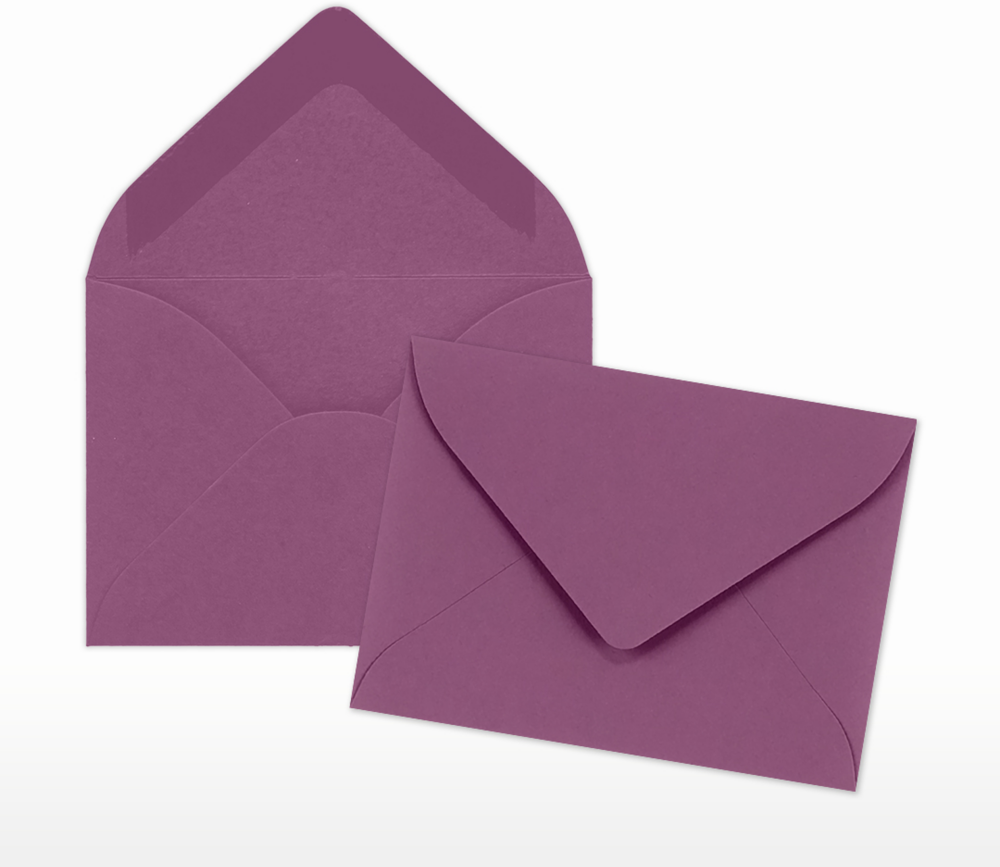 Vintage Plum Purple 32lb #17 Mini Envelopes (2 11/16 x 3 11/16)