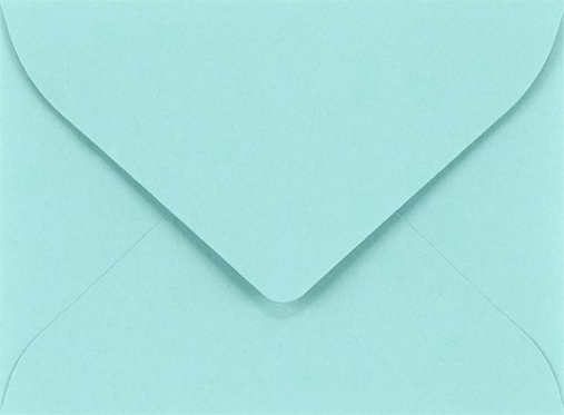 Seafoam Aqua Blue 32lb #17 Mini Envelopes (2 11/16 x 3 11/16)