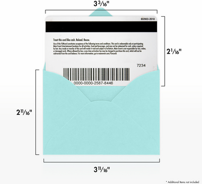 Seafoam Aqua Blue 32lb #17 Mini Envelopes (2 11/16 x 3 11/16)