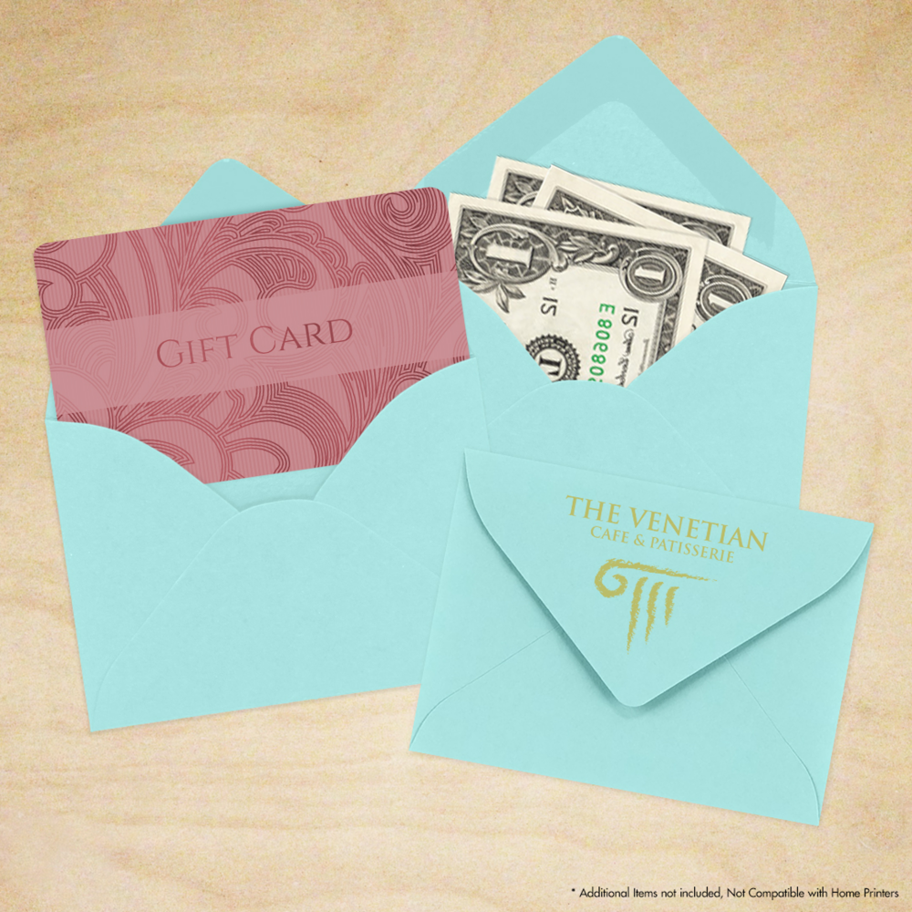 Seafoam Aqua Blue 32lb #17 Mini Envelopes (2 11/16 x 3 11/16)