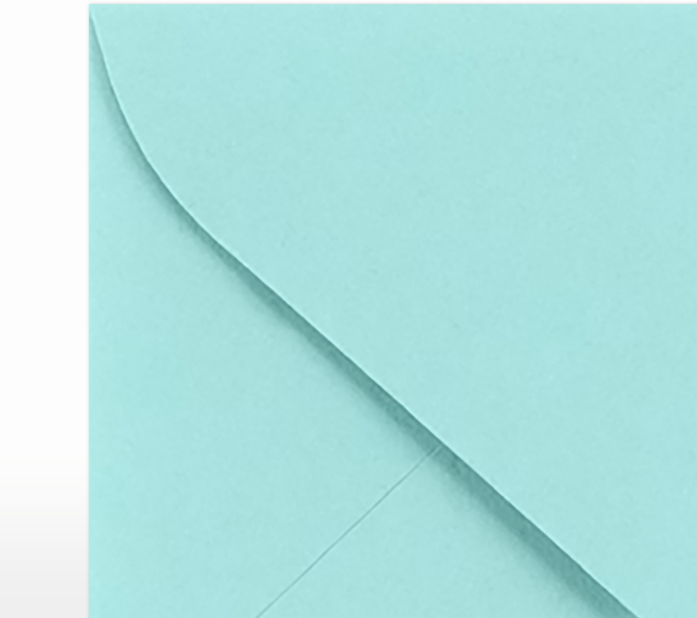 Seafoam Aqua Blue 32lb #17 Mini Envelopes (2 11/16 x 3 11/16)