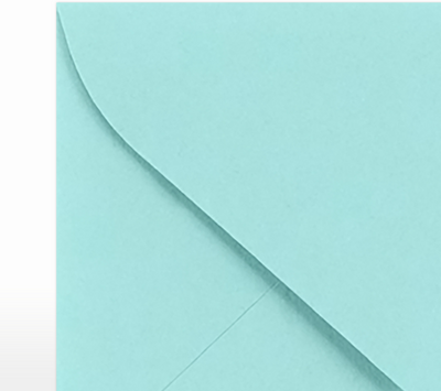 Seafoam Aqua Blue 32lb #17 Mini Envelopes (2 11/16 x 3 11/16)