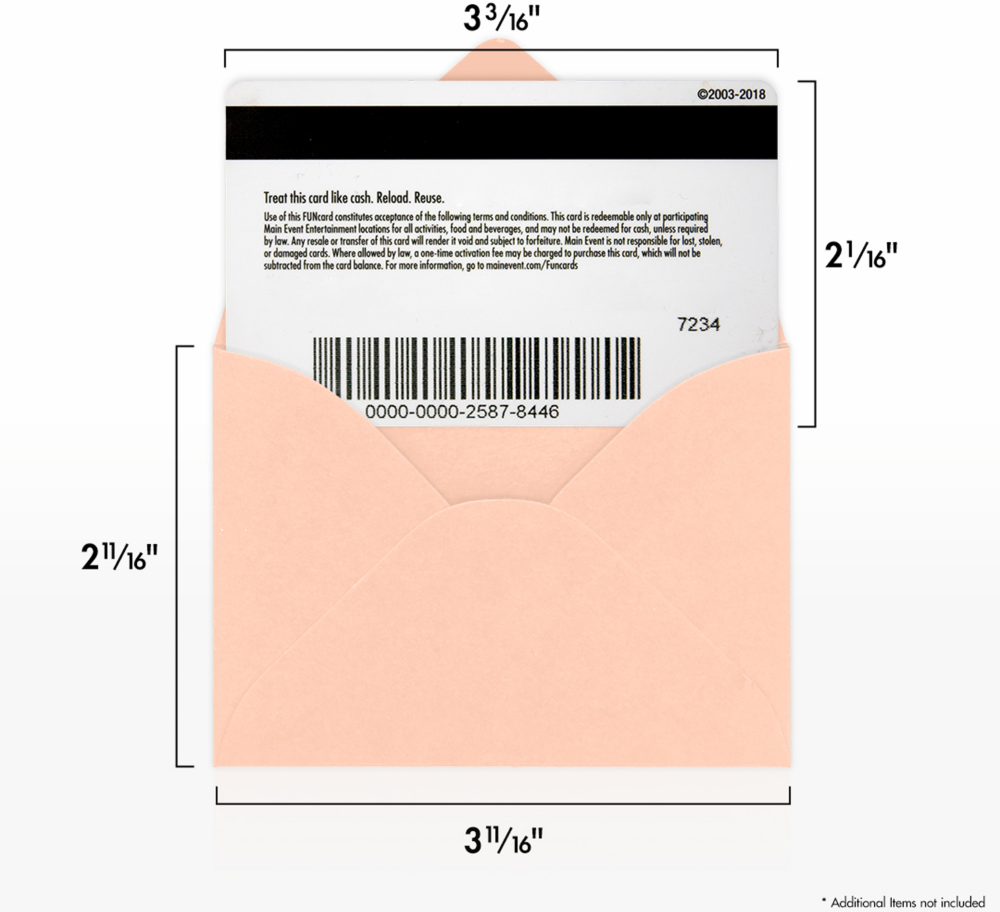 Blush Pink 32lb #17 Mini Envelopes (2 11/16 x 3 11/16)